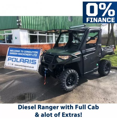 Polaris Ranger Diesel (EU) with Full Cab and Extras (Package Deal)